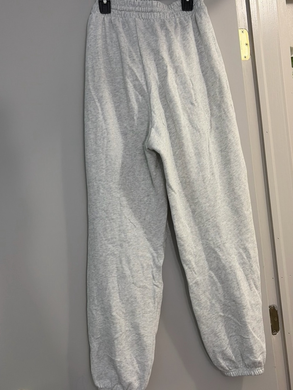 Old Navy Light Gray Menβs Fleece Sweatpants - Cozy Elastic Waist Joggers